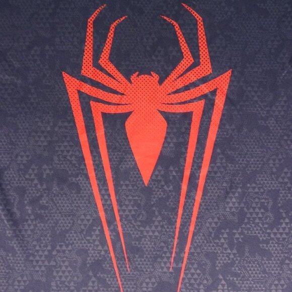 Marvel Spiderman Blue Athletic T-Shirt X-Large - Picture 3 of 4